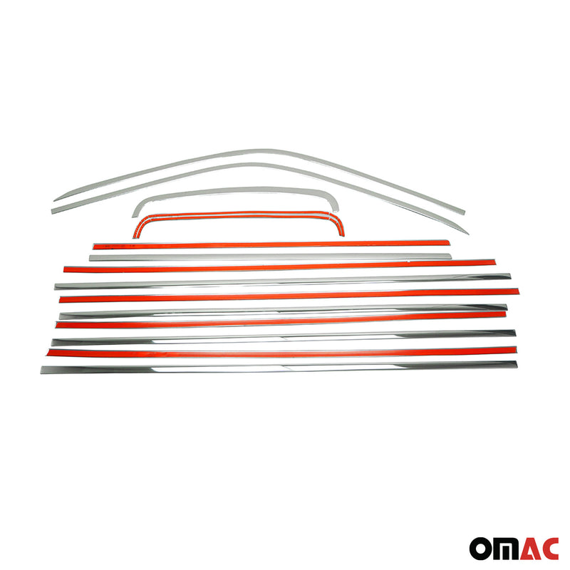 Fensterleisten Zierleisten für VW T6 T6.1 Transporter 2015-24 Einzelschibetür L2