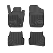 Fußmatten Gummimatten No.77 für Skoda Fabia III 2014-2022 TPE Schwarz 4 Teile