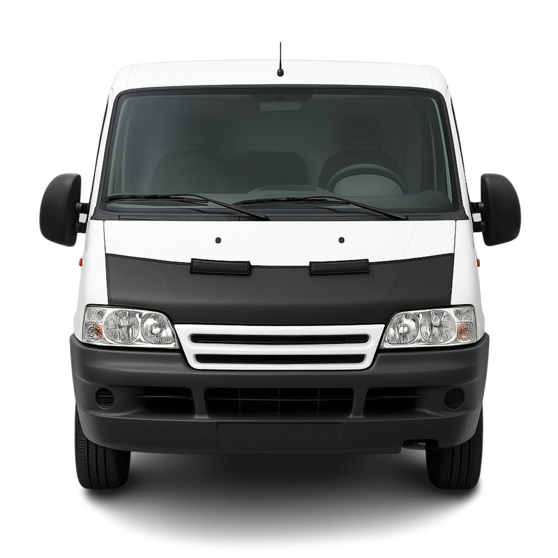 Haubenbra Steinschlagschutz Bonnet Bra für Citroen Jumper 2002-2006 Schwarz Halb