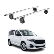 Alu Dachträger für Ford Tourneo Connect III 2022-2026 TÜV T-Nut75 kg 2tlg Silber