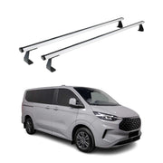Dachträger für Ford Transit Custom / Tourneo Custom 2023-2026 75kg Alu Grau 2tlg