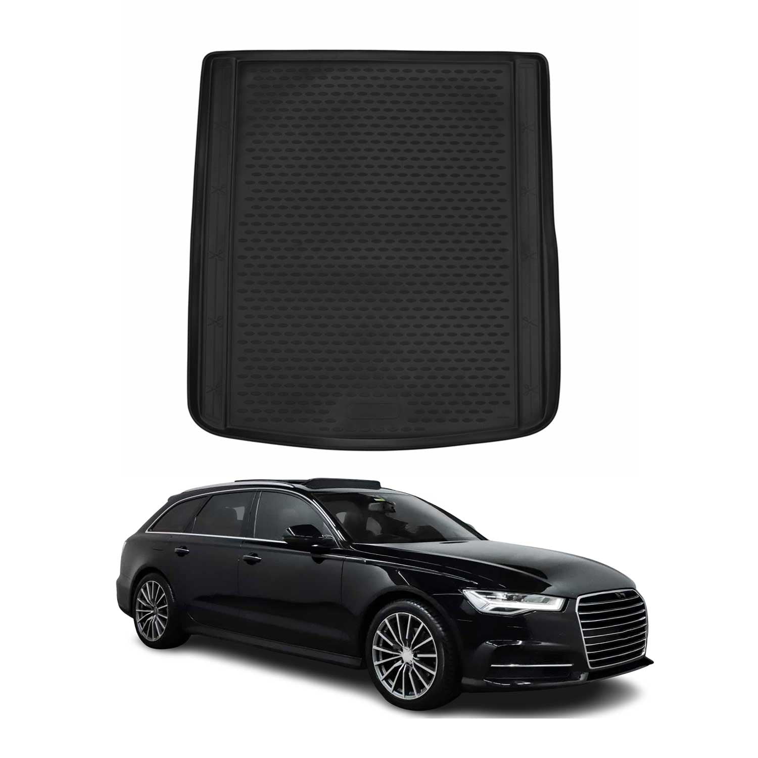 Kofferraummatte Kofferraumwanne für Audi A6 C7 Avant Allroad 2011-2018 Gummi TPE