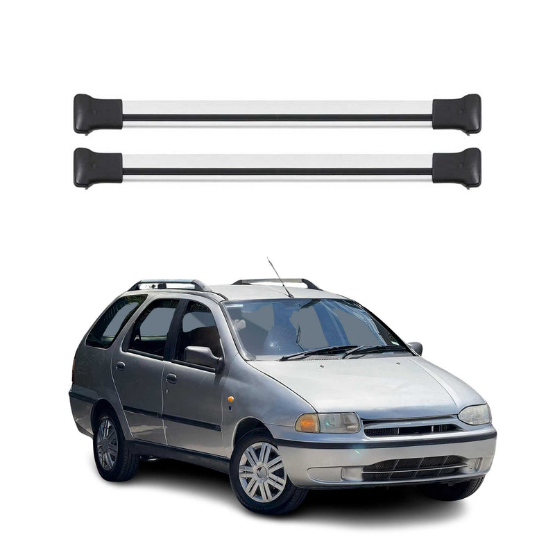 Dachträger Grundtäger für Fiat Palio Weekend 1996-2011 75kg Alu Silber 2 tlg