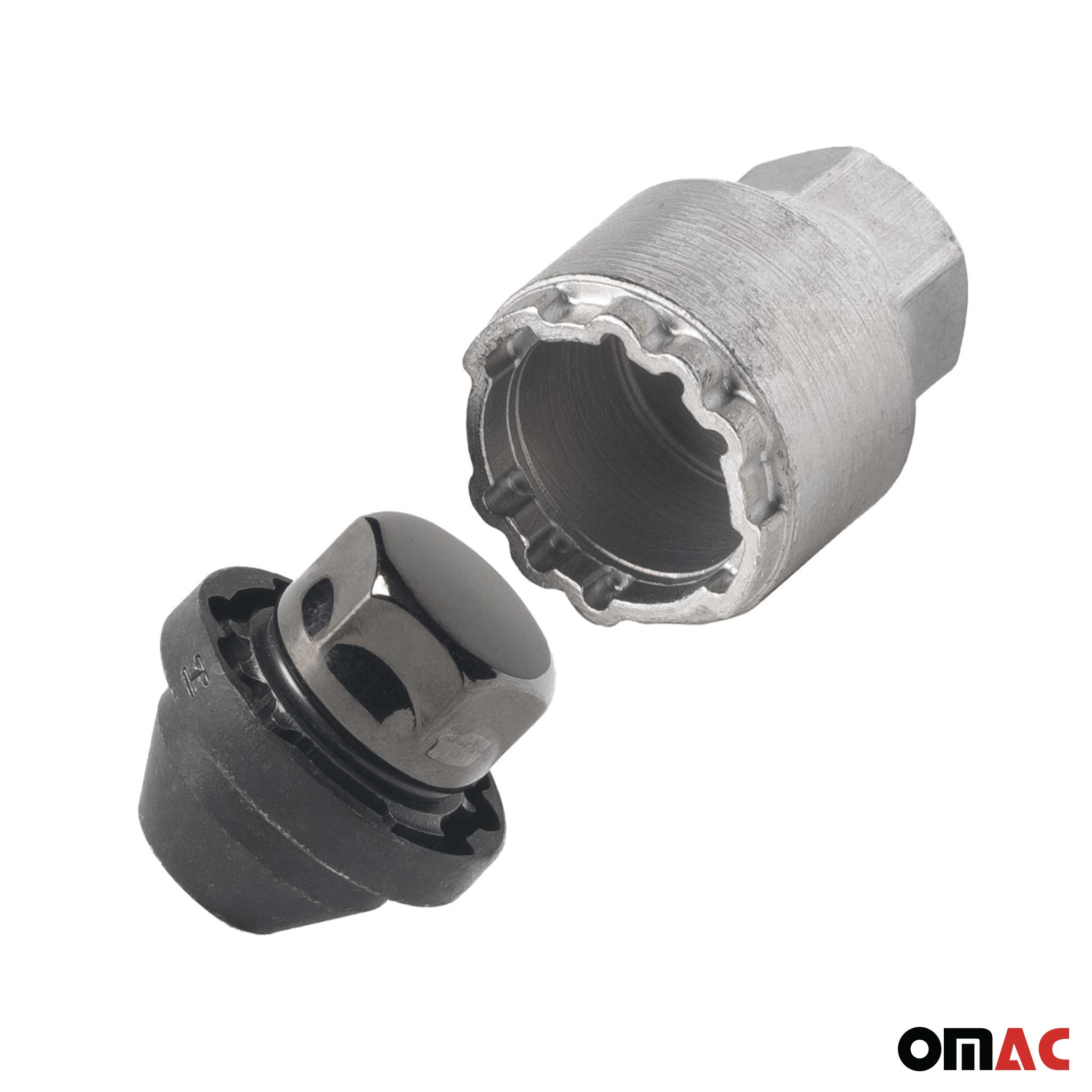 Radschloss Satz Radschrauben für Toyota GR86 2021-2026 Schwarz 4x M12X1,25