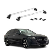 Dachträger Grundtäger für Mercedes C Klasse S206 2021-2026 Alu Silber 2 tlg ABE