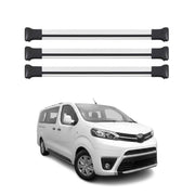 Dachträger Grundtäger für Toyota Proace 2016-2026 Aluminium Silber 3 tlg