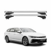 Menabo Dachträger Grundtäger für VW Passat B9 Variant 2024-2026 Alu Silber 2 tlg