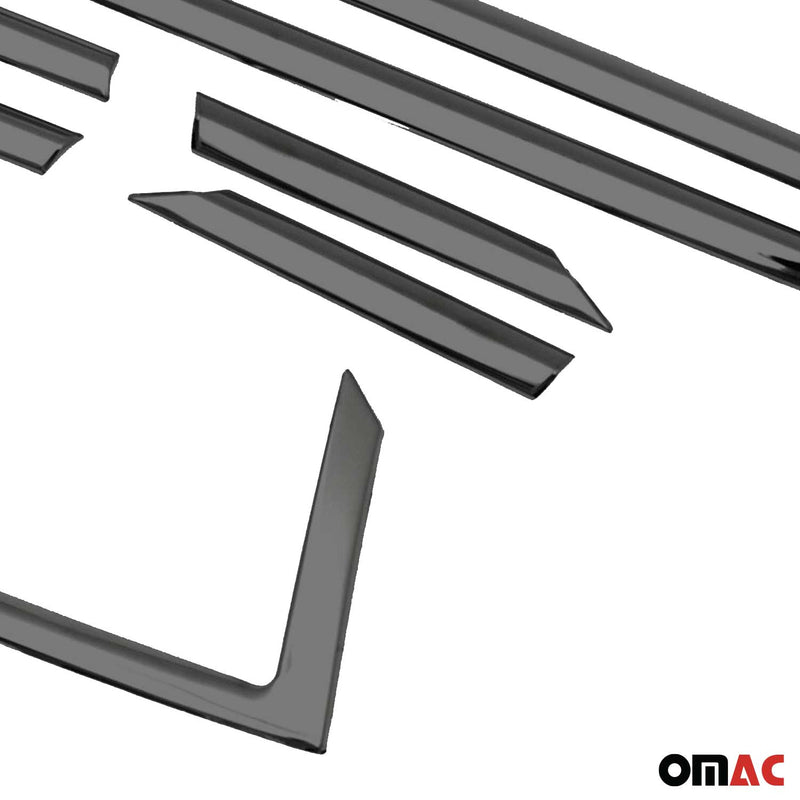 Fensterleisten Zierleisten für Opel Astra K Schrägheck Edelstahl Dunkel 8tlg