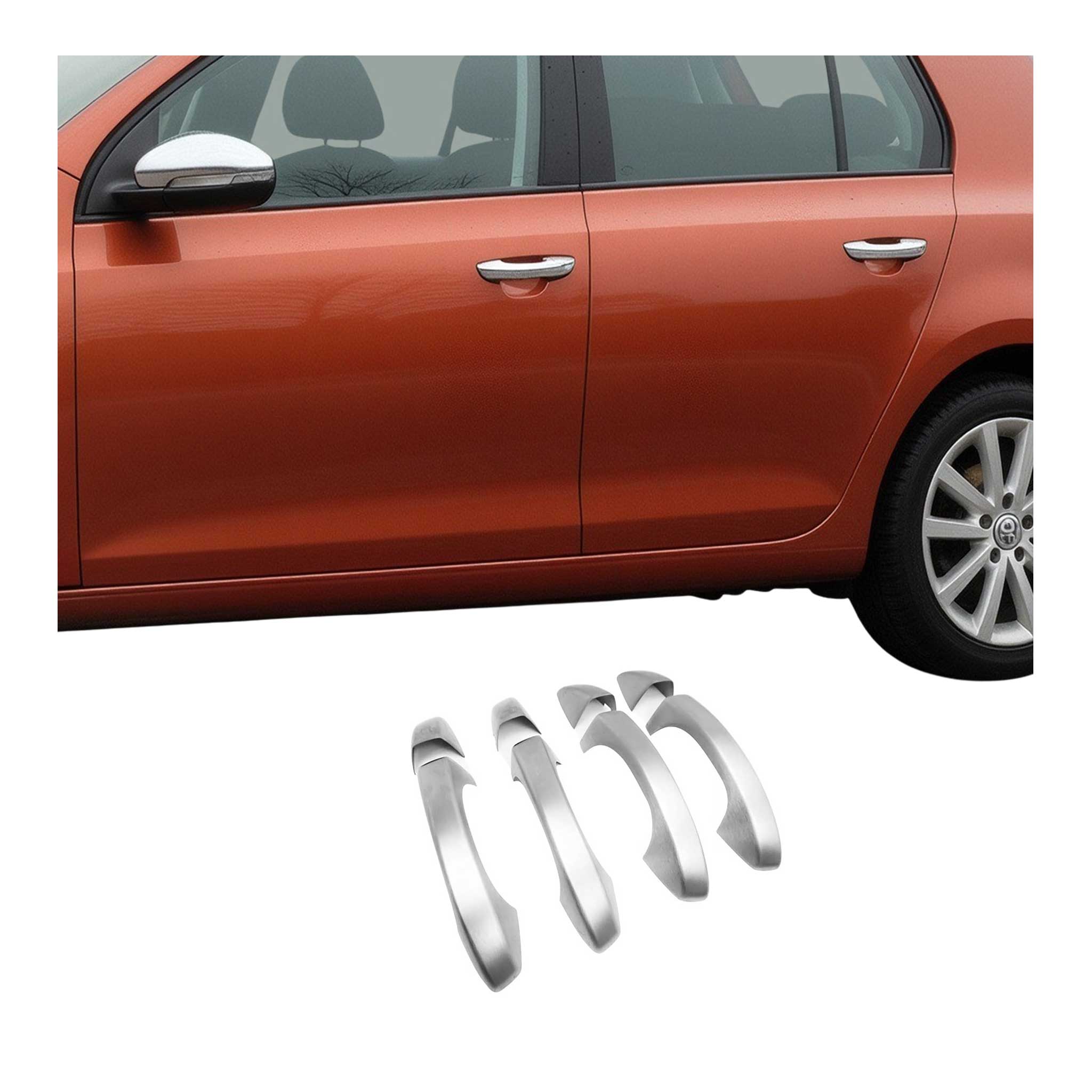 Türgriff Blende Chrom für Seat Alhambra 2010-2020 4Tür Gebürstet 8tlg