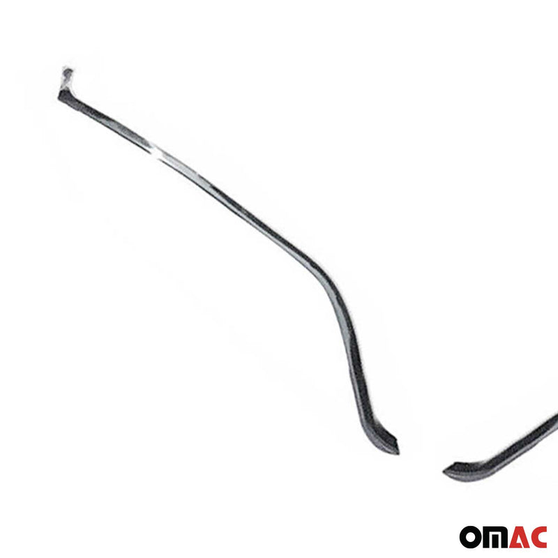 Kühlergrill Leisten Grillleisten für Renault Clio 2012-2019 Edelstahl Silber 2x