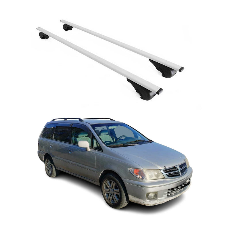 Dachträger Grundtäger für Nissan Presage 1998-2009 75kg Metall Silber 2 tlg