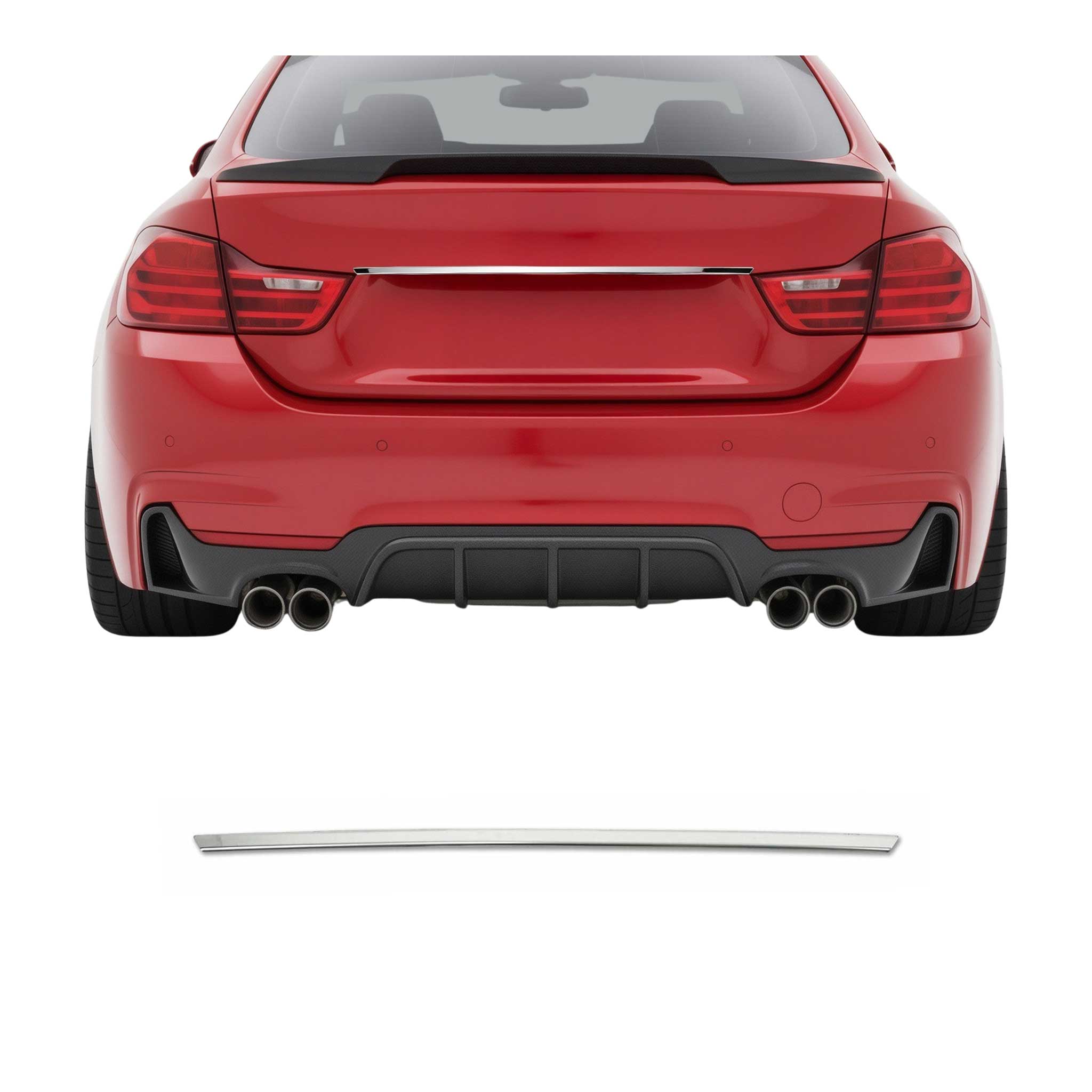 Heckklappe Kofferraumöffner für Audi A3 Sportback 2008-2012 Edelstahl Chrom