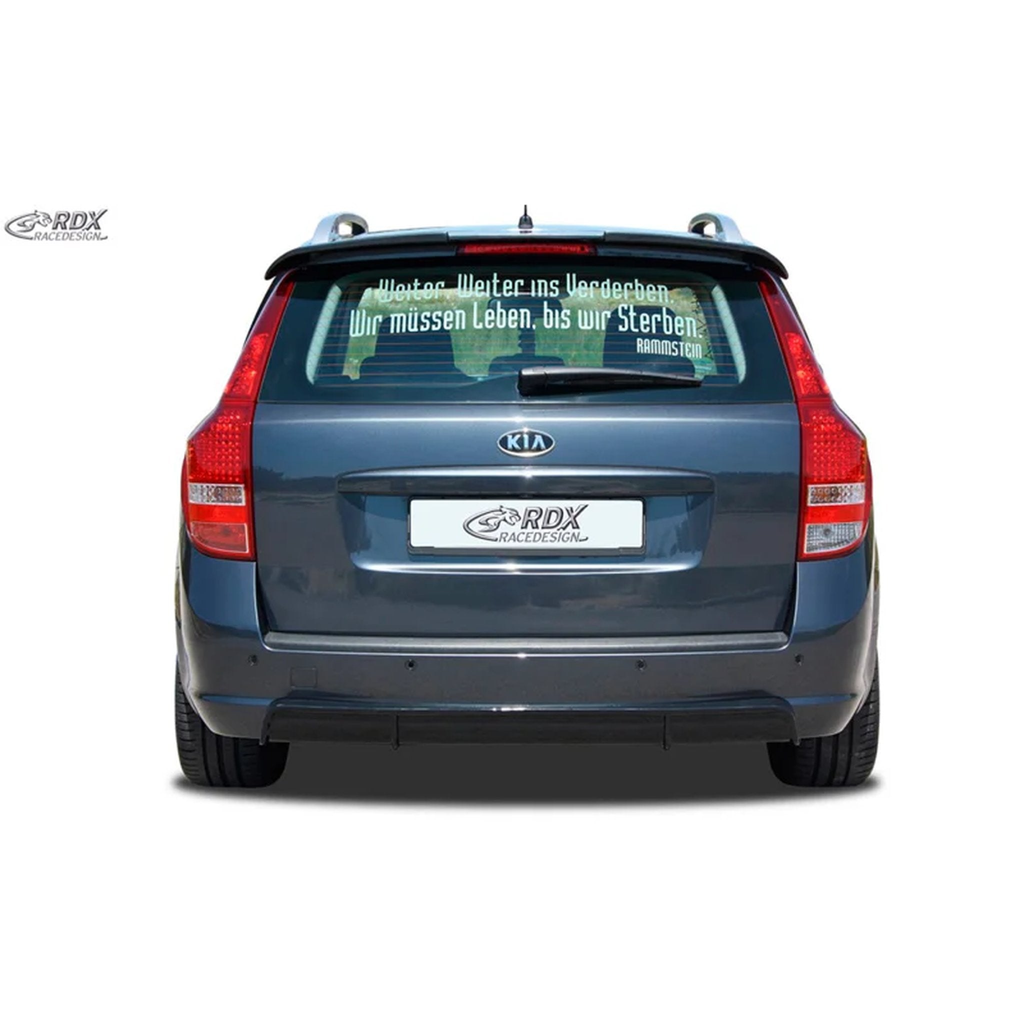 RDX Heckschürzenansatz Diffuser für Kia Ceed ED SW 2007-2012 ABS Schwarz TÜV