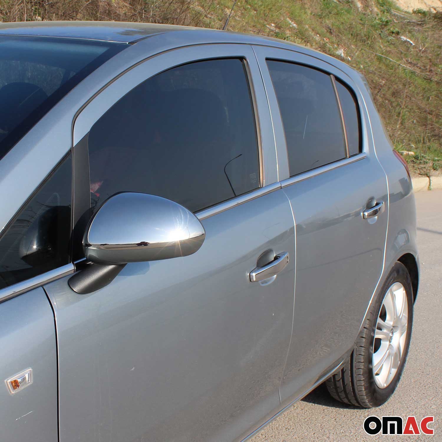 Fensterleisten Zierleisten für Opel Corsa D 2006-2015 Edelstahl Chrom 6tlg