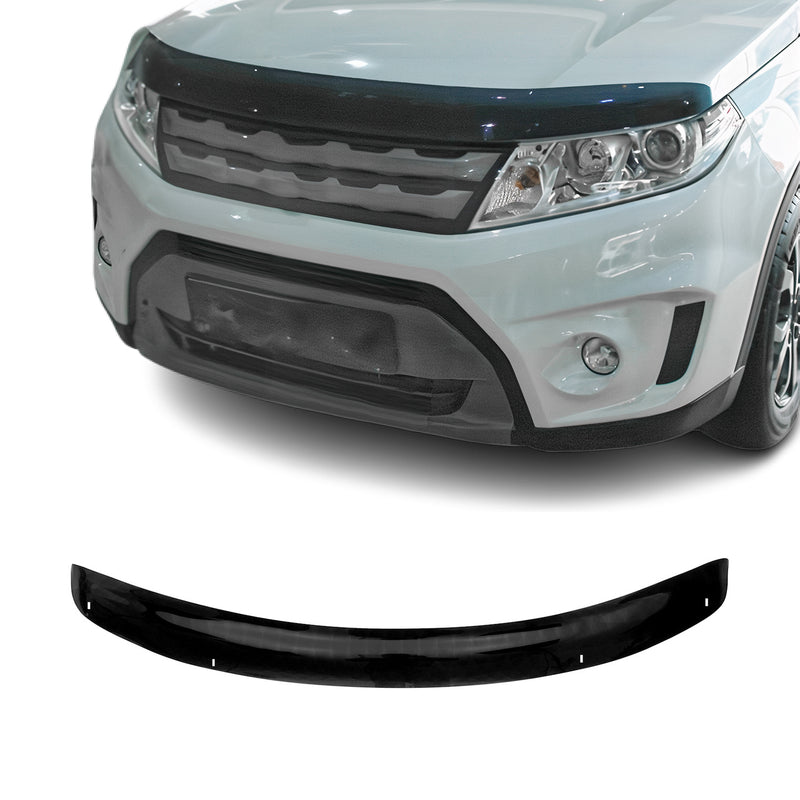 Motorhaube Deflektor Steinschlagschutz für Suzuki Vitara 2015-2023 Schwarz Abs