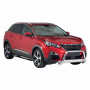 Edelstahl Seitenschweller Schwellerrohre für Peugeot 3008 2018-2021 Schwarz