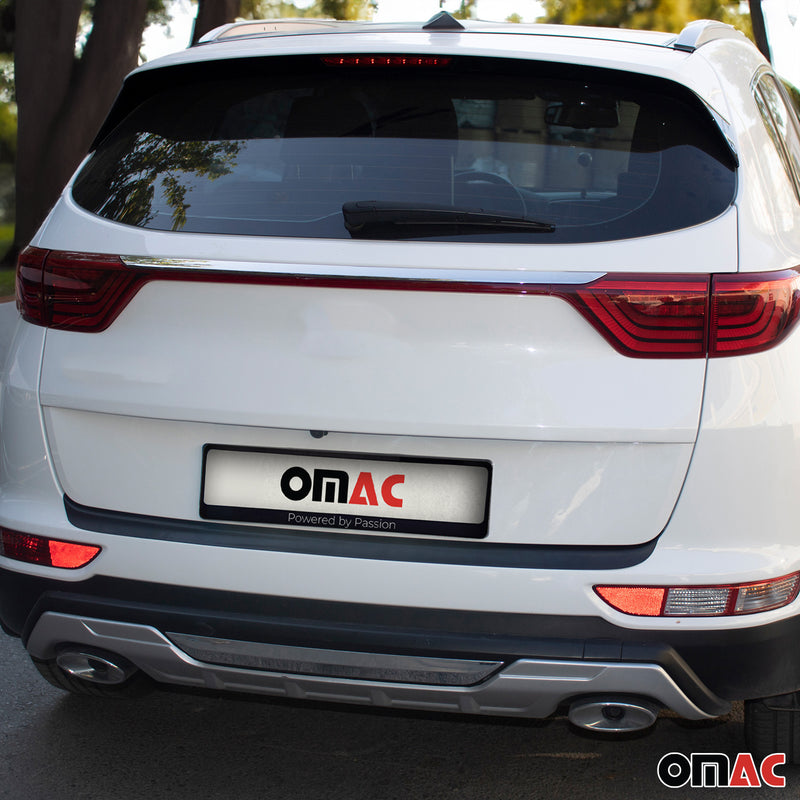 Ladekantenschutz für Kia Sportage 2015-2018 Stoßstangenschutz Matt Schwarz ABS