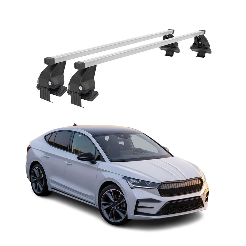 Menabo Dachträger Grundträger für Skoda Enyaq Coupè 2022-2025 Stahl Grau 2tlg