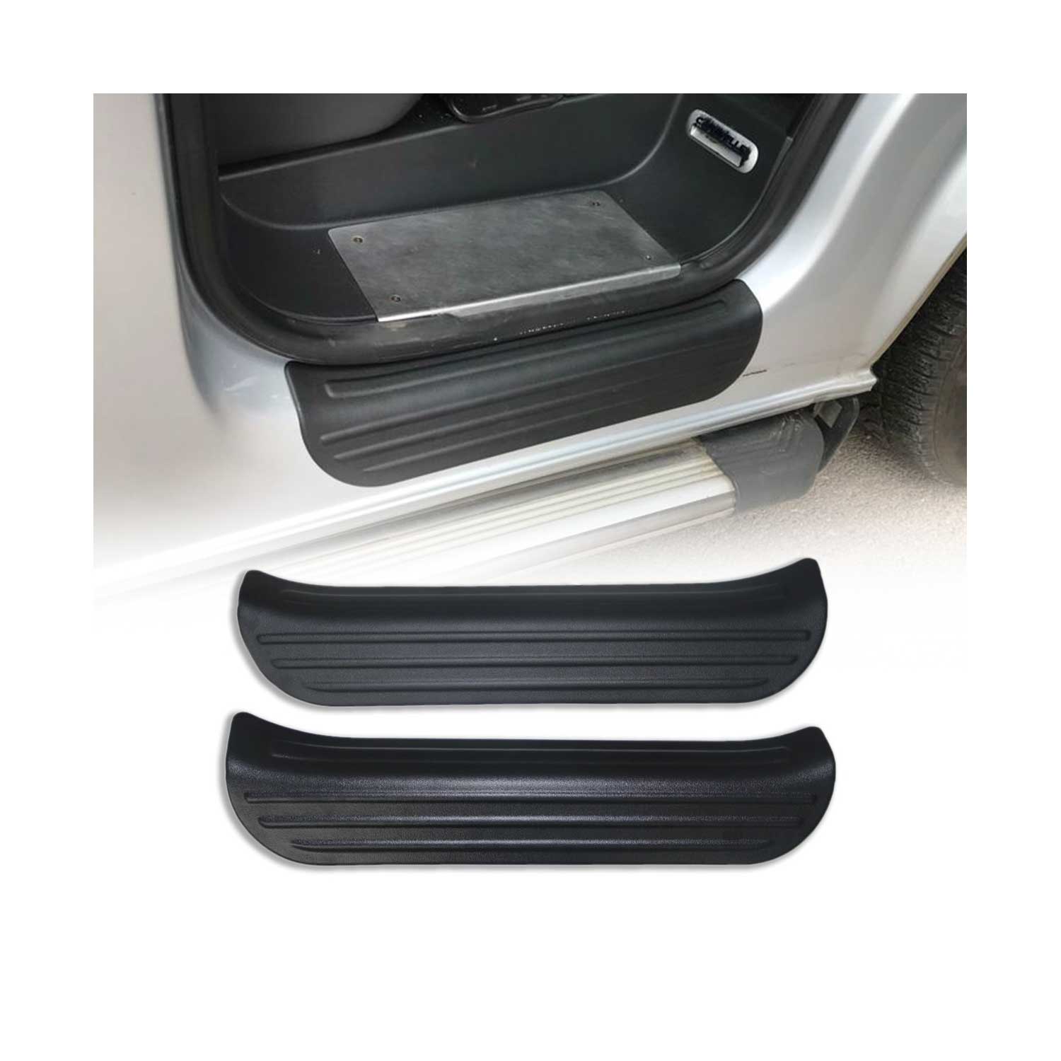 Einstiegsleisten Türschweller für VW T5 T6 2003-2024 ABS Schwarz 2tlg