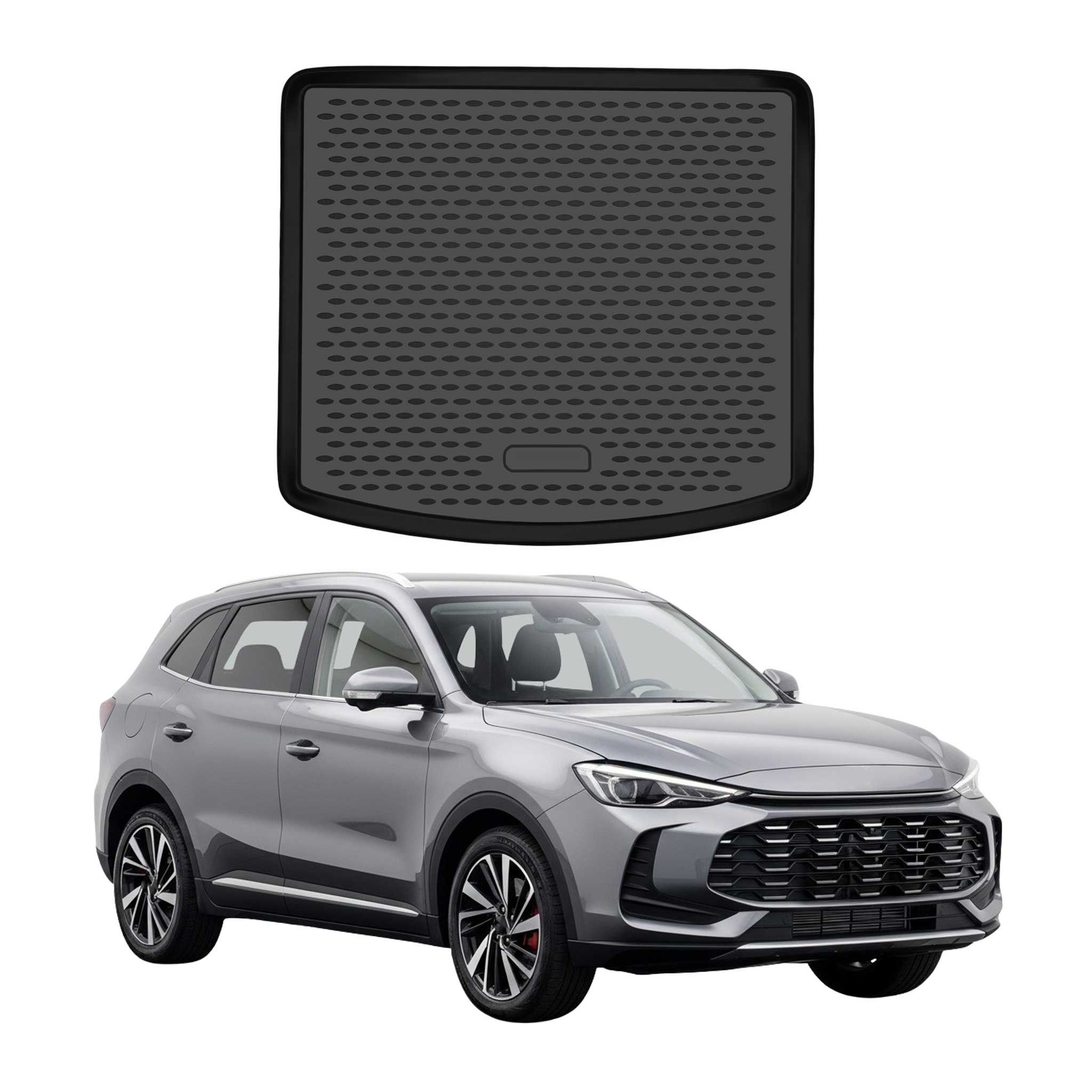 Kofferraummatte Laderaumwanne für MG ZS EV 2020-2026 obere TPE Schwarz 1 tlg