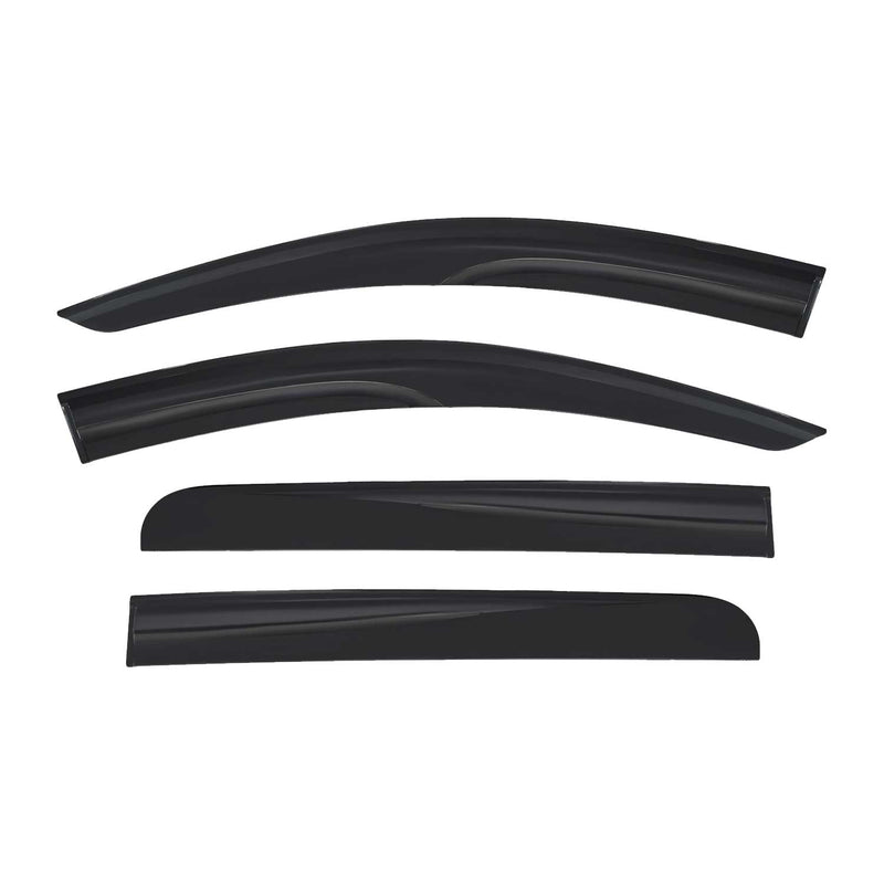 4x Windabweiser Regenabweiser für Fiat Fullback 2016-2021 Acryl Dunkel