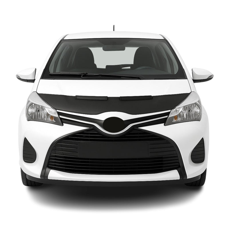 Haubenbra Steinschlagschutz für Toyota Yaris XP 130 2011-2025 Schwarz Halb