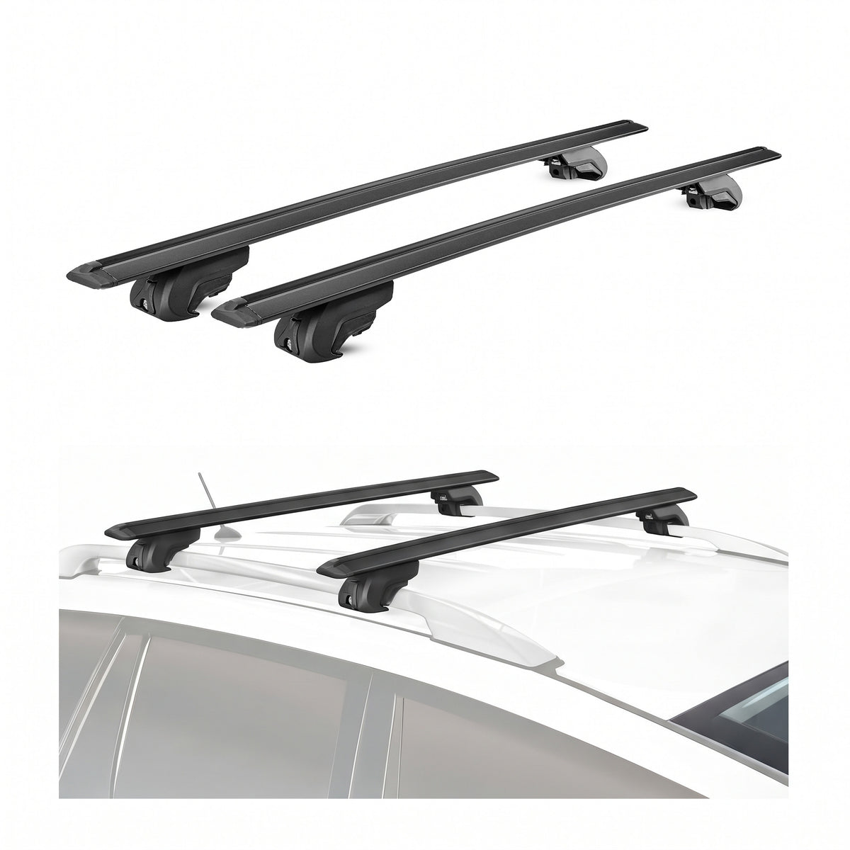 Green Valley Trek Dachträger für Toyota Corolla SW 2000-2001 Aluminium Schwarz