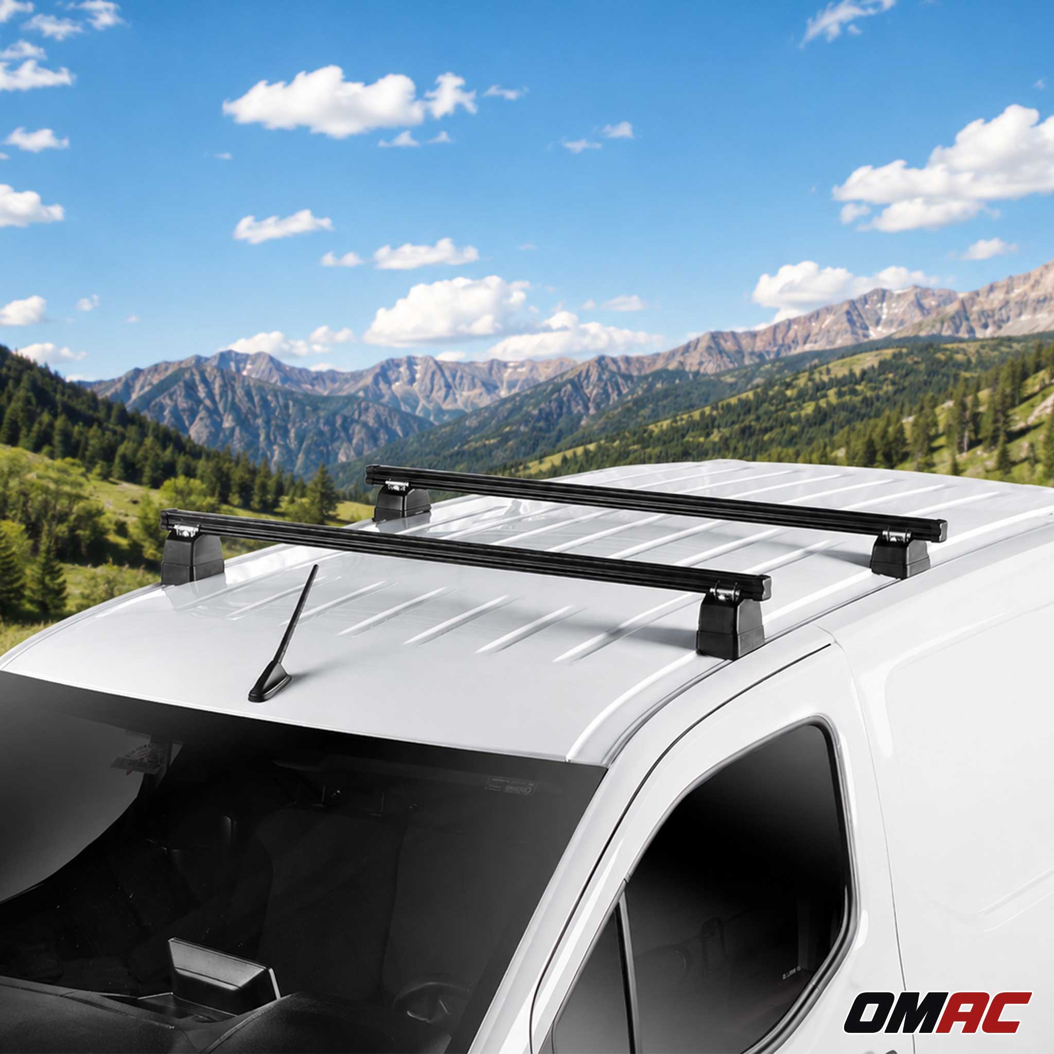 Dachträger für Renault Kangoo III 2022-2026 H1L1 2-Träger Stahl Schwarz