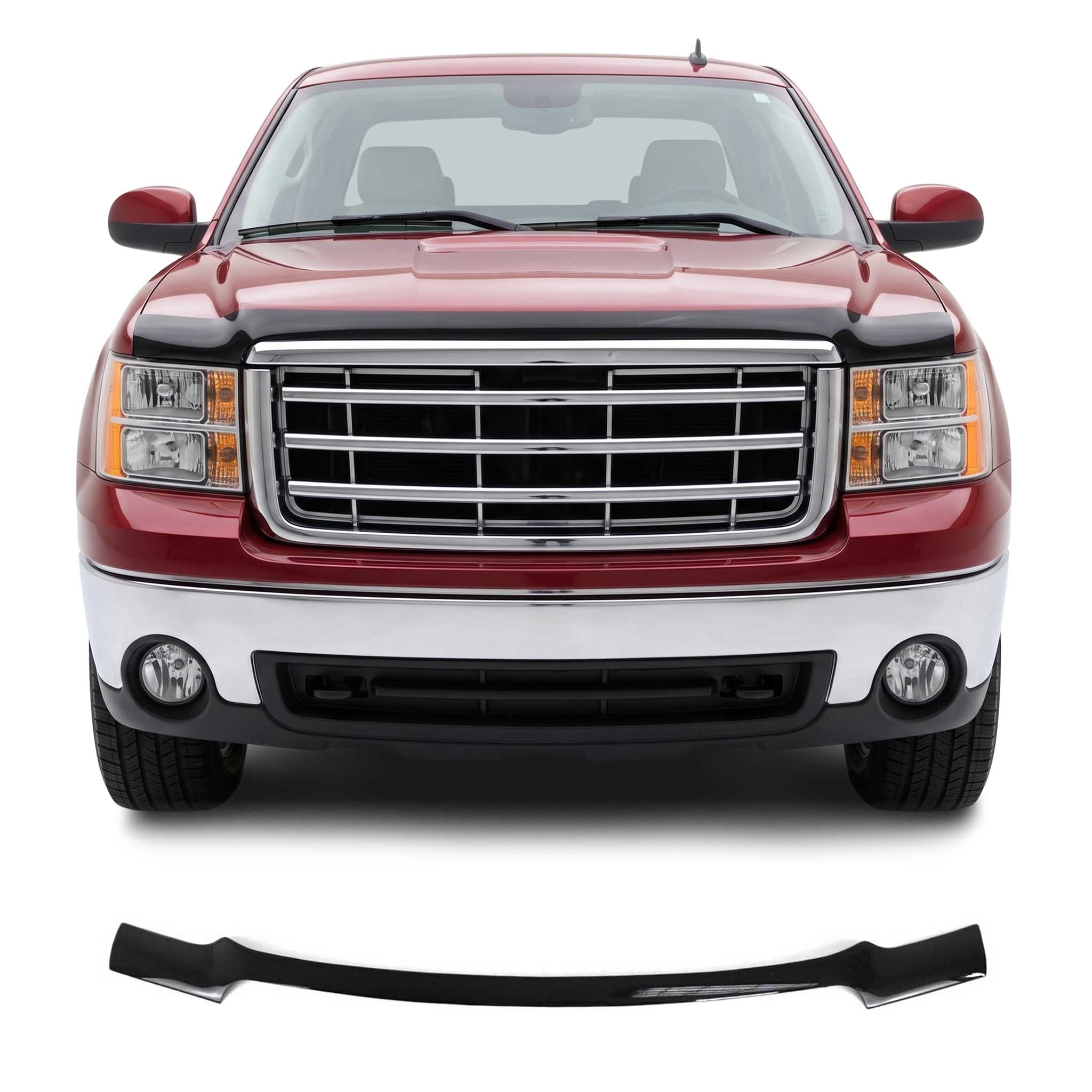 Motorhaube Deflektor Insektenschutz für GMC Sierra 1500 2007-2013 Dunkel