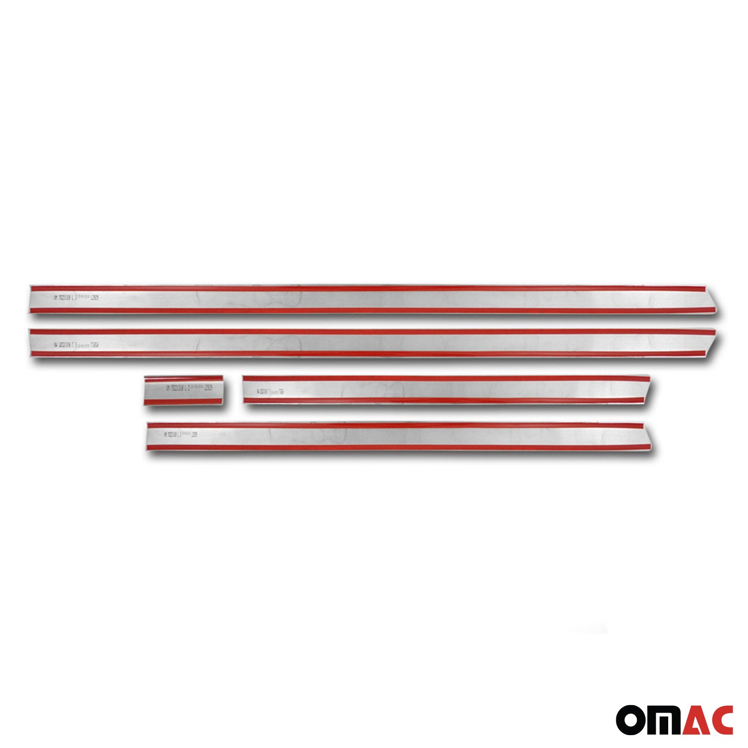 Seitentürleiste Türschutzleiste für VW T5 T6 Kurzer Radstand L1 Chrom Dunkel 5x