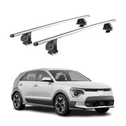 Alu Dachträger für Kia Niro II 2022-2026 TÜV T-Nut Abschließbar 2tlg Silber