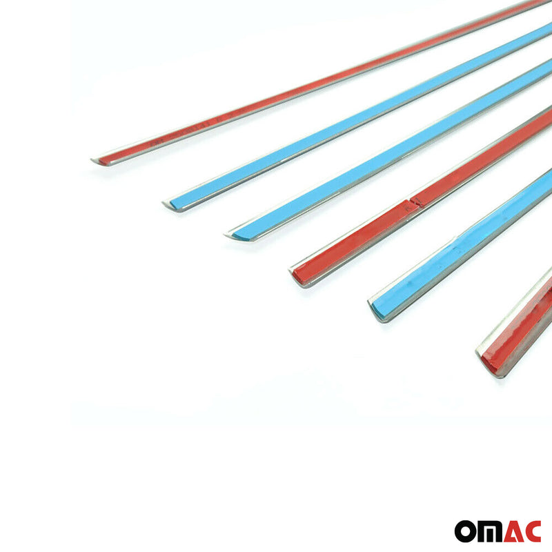 Window strips trim for Hyundai Accent Blue Solaris 2012-2021 chrome 6 pieces