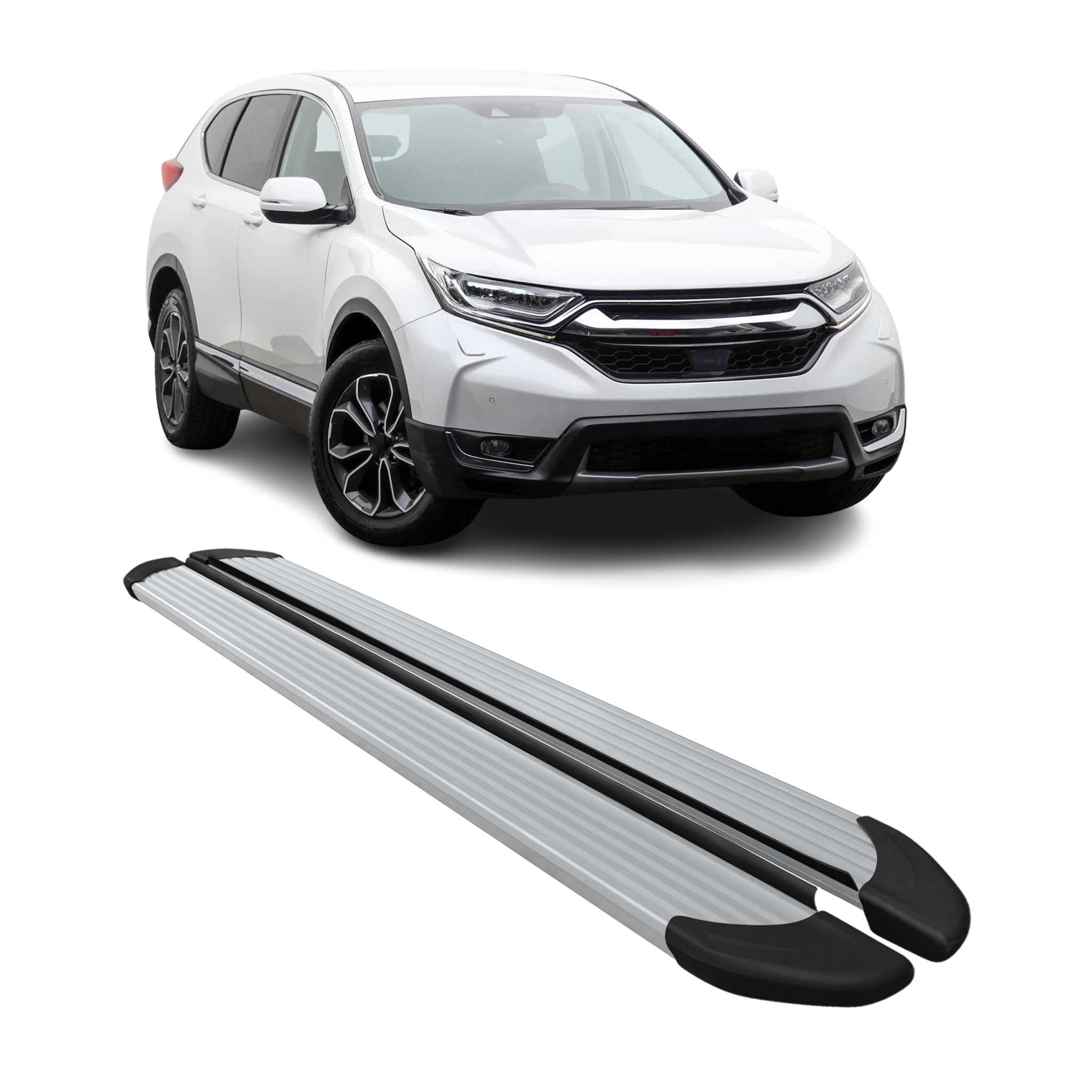 Seitenschweller Trittbretter Schweller für Honda CR-V 2017-2022 Aluminium Silber