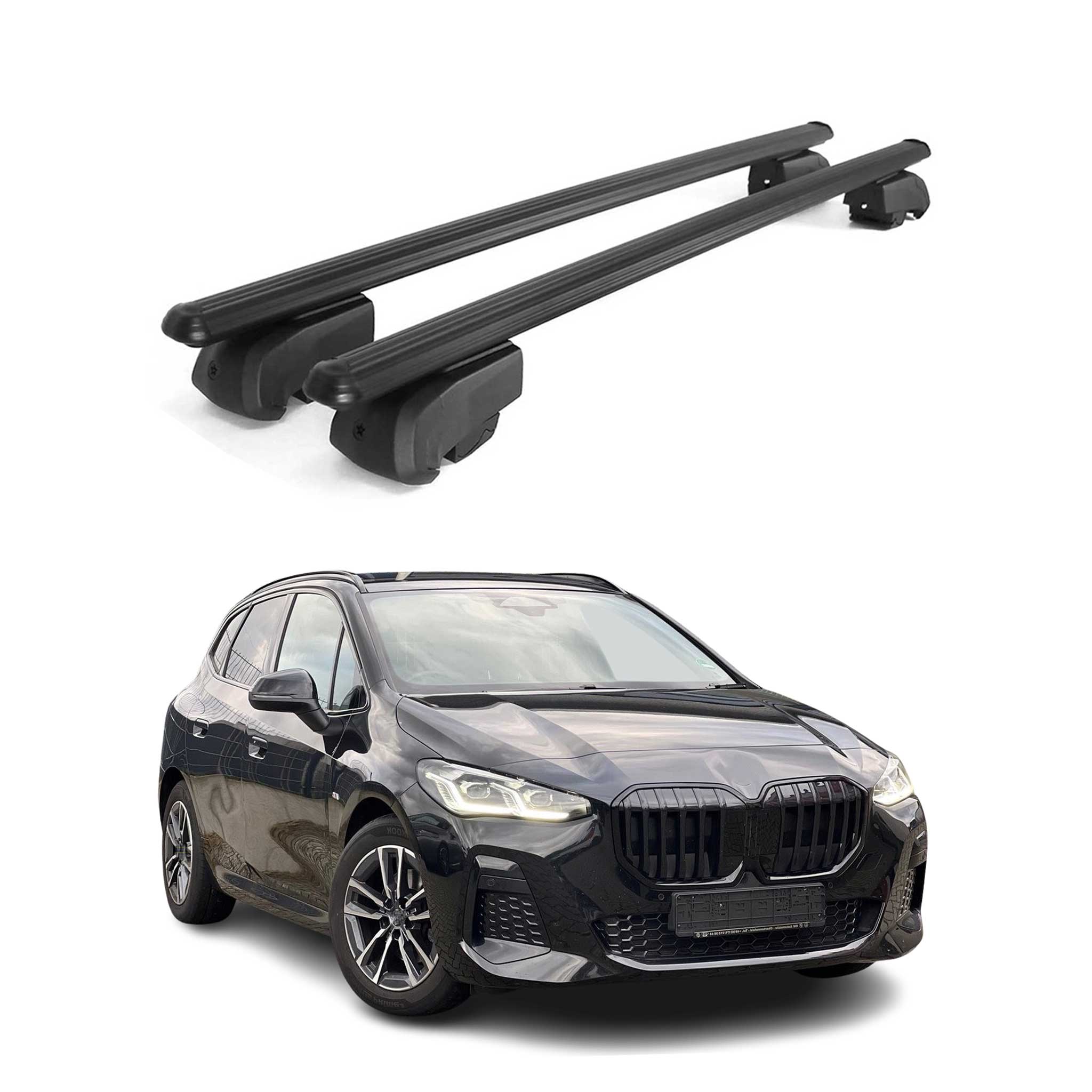 Dachträger Gepäckträger für BMW 2er Active Tourer U06 2021-2026 ABE Schwarz