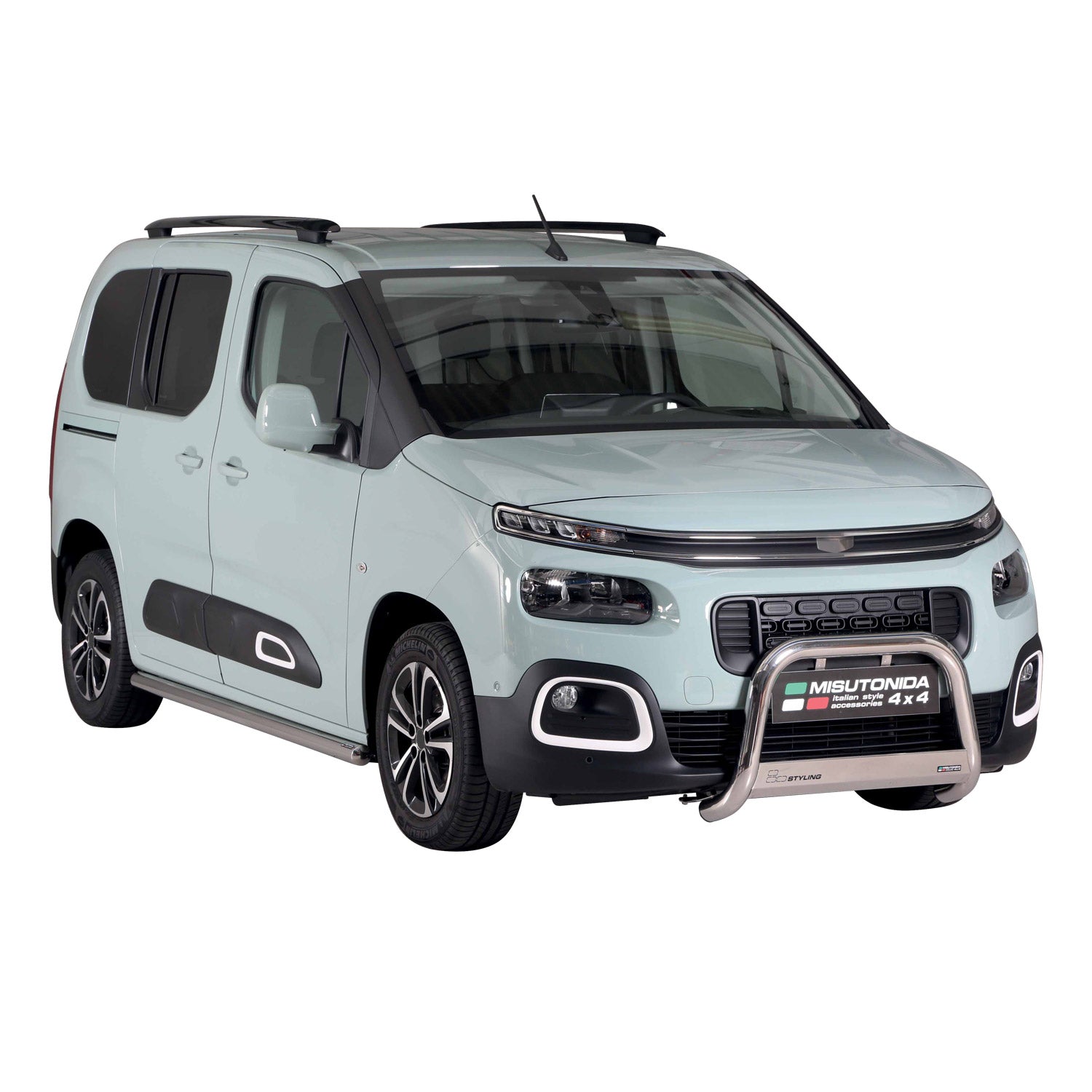 Frontbügel Frontschutzbügel für Citroen Berlingo 2018-2026 ø63mm Stahl Silber