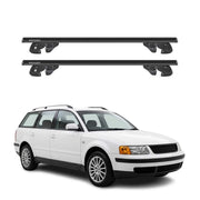 Dachträger Grundtäger für VW Passat B5 Variant 1996-2005 Alu 90kg TÜV Schwarz 2x