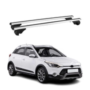 Dachträger Grundtäger für Hyundai i20 2014-2020 75kg Aluminium Silber 2 tlg