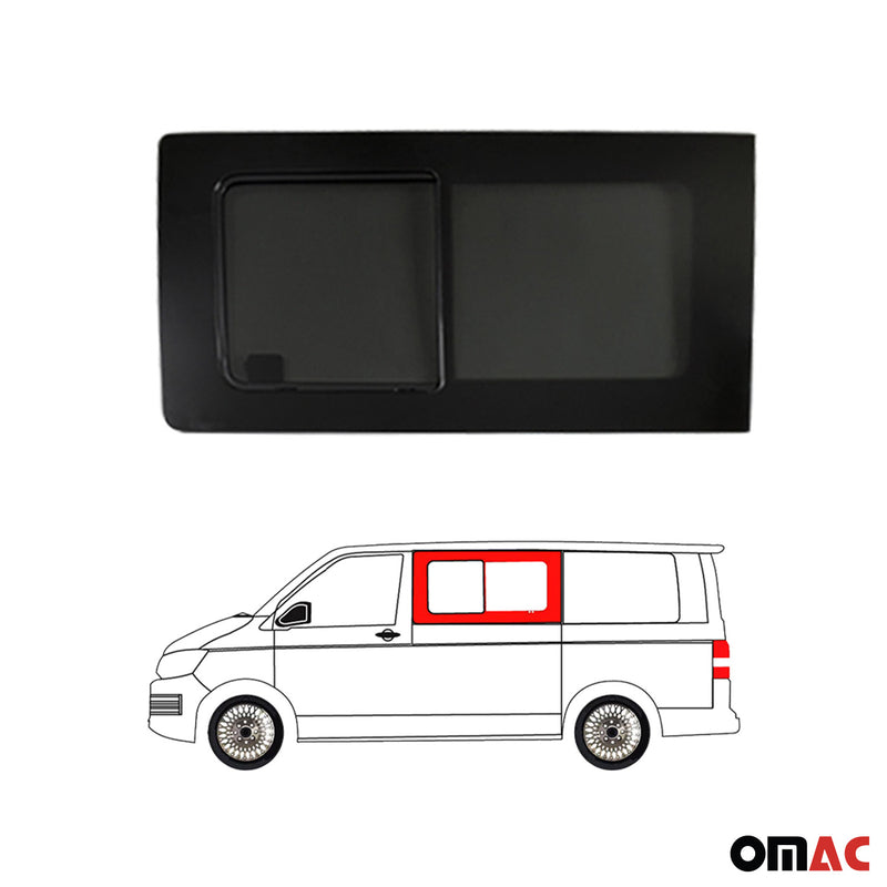 Seitenfenster Schiebefenster für VW T5 2003-2015 Links Rechts Schwarz L1 L2 SET