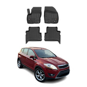 OMAC Gummi Fußmatten für Ford Kuga I 2008-2012 Premium TPE 3D Automatten 4tlg