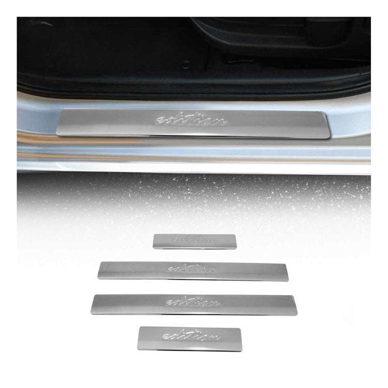 Einstiegsleisten Türschutzleisten für Nissan Navara 2015-2025 Edelstahl 4tlg