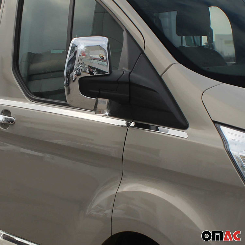 Fensterleisten Zierleisten für Ford Tourneo Custom V362 2013-2023 L1 Chrom 8tlg