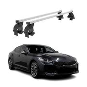 Menabo Dachträger Grundtäger für Kia Stinger 2018-2023 50kg Stahl Silber 2 tlg