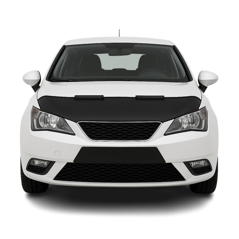 Haubenbra Steinschlagschutz Bonnet Bra für Seat Ibiza 2008-2017 Schwarz Halb