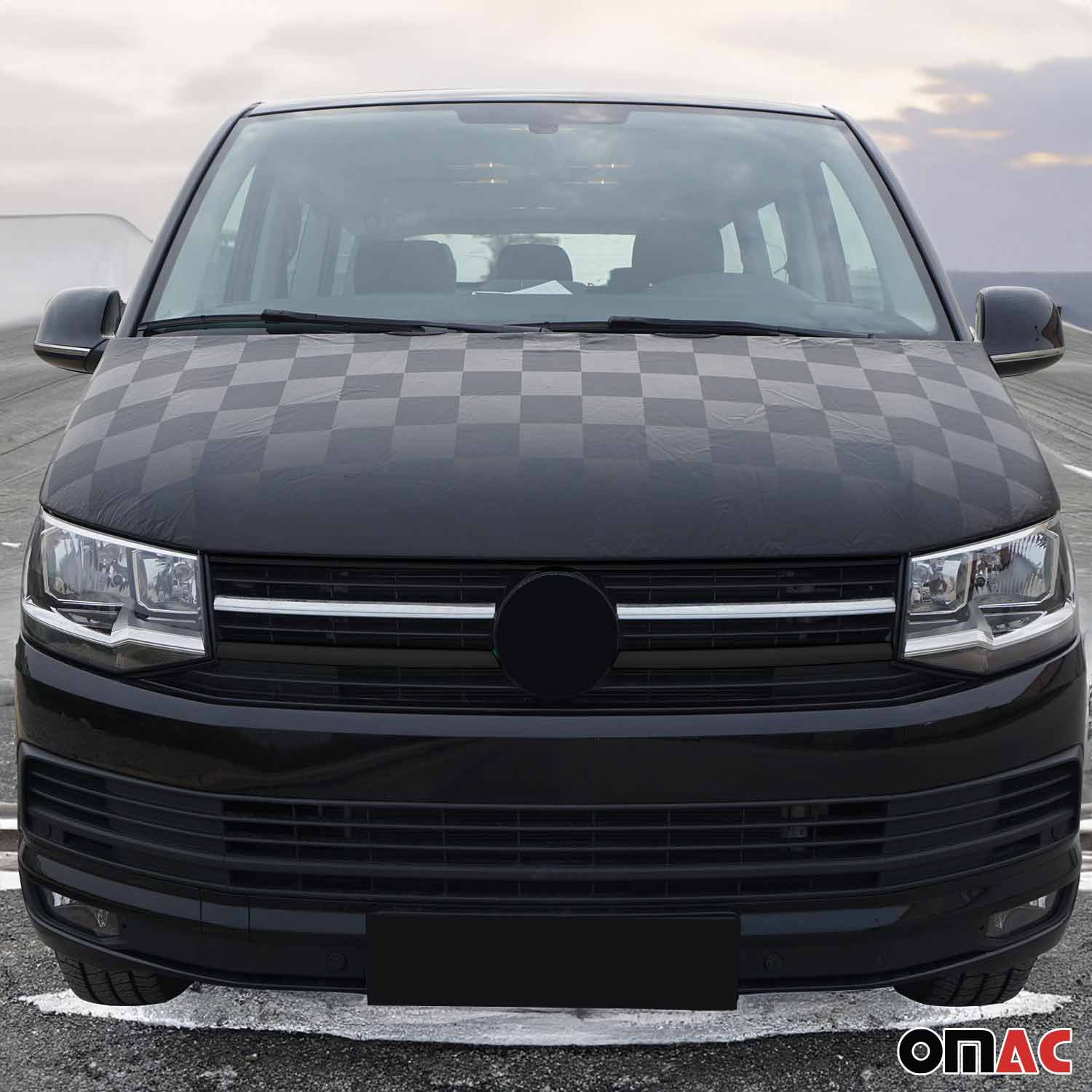Kühlergrill Leiste Grillleisten für VW T6 Transporter 2015-19 Edelstahl Chrom 2x