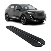 Seitenschweller Trittbretter Schweller für Peugeot 2008 2019-2026 Alu Schwarz