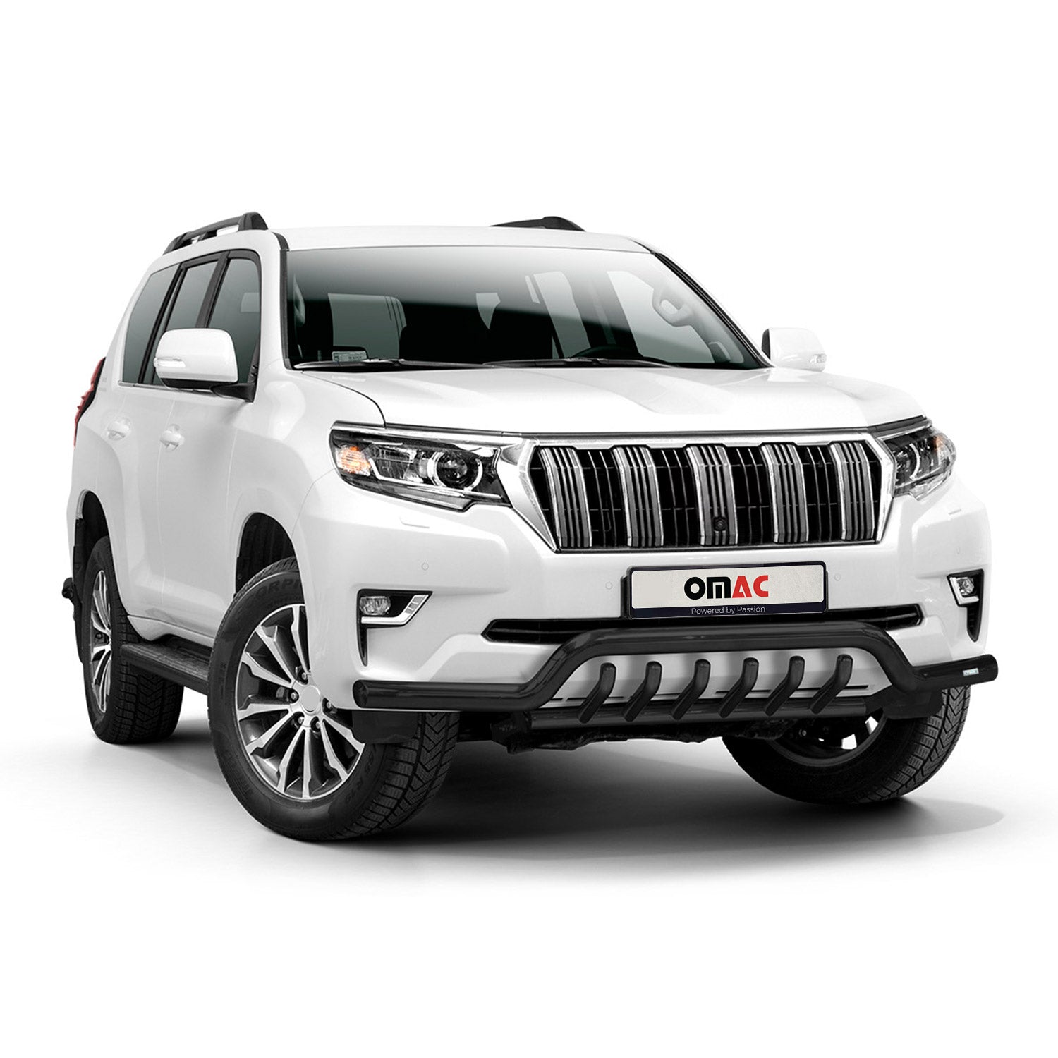 Frontschutzbügel Frontbügel für Toyota Land Cruiser 150 2019-2023 ABE Schwarz