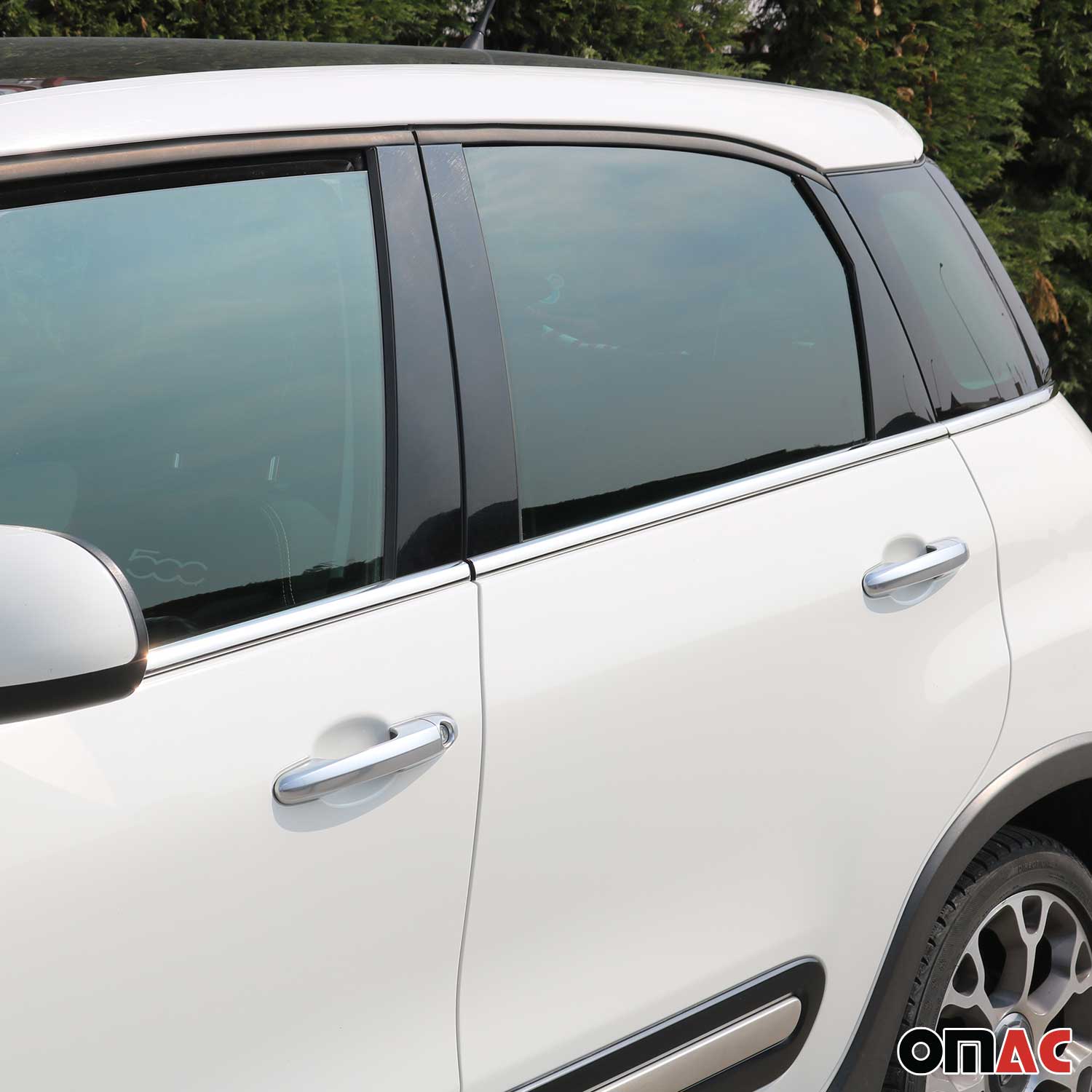 Fensterleisten Zierleisten für Fiat 500L 2012-2024 Edelstahl Chrom 6tlg