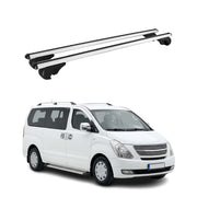Dachträger Grundträger für Hyundai H-1 Starex II 2007-2021 TÜV Alu Silber 2tlg