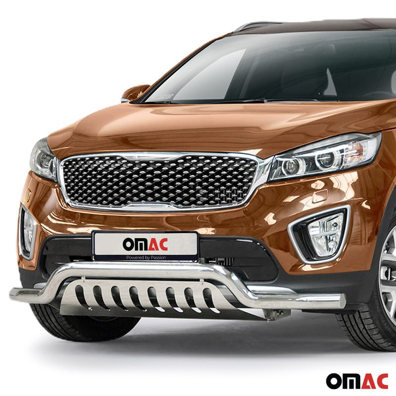 Frontschutzbügel Frontbügel für Kia Sorento 2015-2018 Edelstahl mit ABE Silber