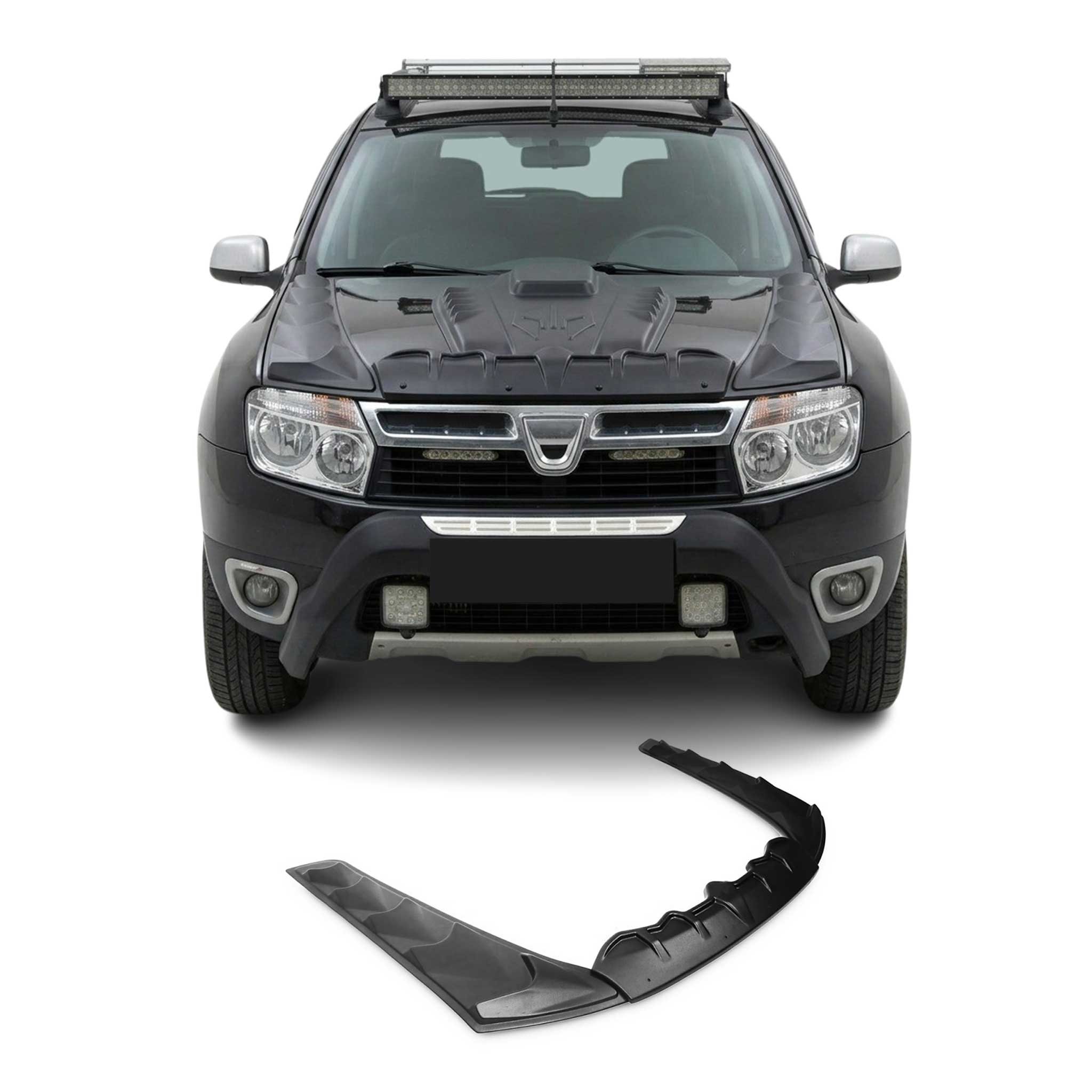 Motorhaube Deflektor Insekten Steinschlagschutz für Dacia Duster 2010-2018 3tlg